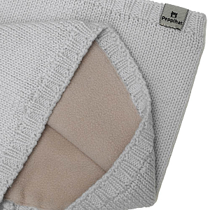 Снуд Peppihat "Crot merino fleece mist grey", серый