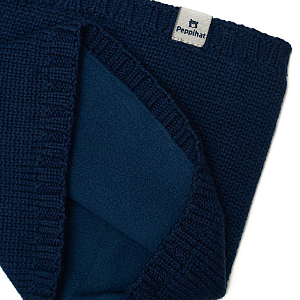 Снуд Peppihat "Crot merino fleece mist blue", синий