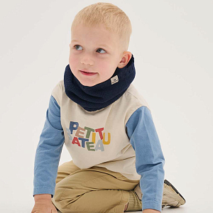 Снуд Peppihat "Crot merino fleece mist blue", синий