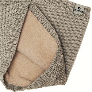 Снуд Peppihat "Crot merino fleece tan beige", бежевый