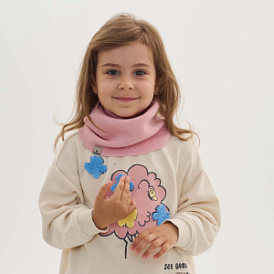 Снуд Peppihat "Lilen merino blossom pink", розовый