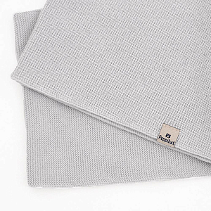 Снуд Peppihat "Lilen merino pearl grey", серый