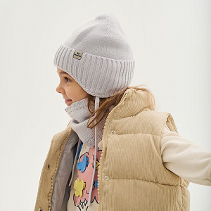 Шапка Peppihat "Bimla mist grey", серая