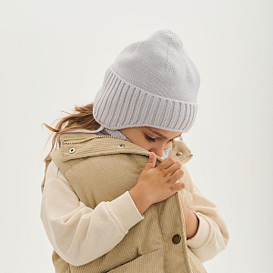 Шапка Peppihat "Bimla mist grey", серая