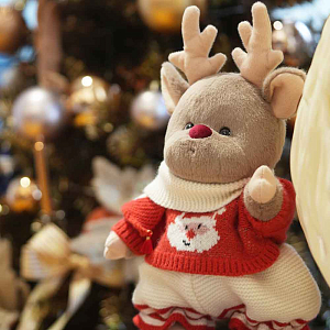 Олень Lina TeddyTales, со свитером, M, 30 см
