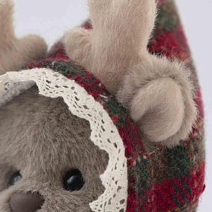 Олень Lina TeddyTales, с красным плащом, XS, 15 см