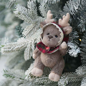 Олень Lina TeddyTales, с красным плащом, XS, 15 см