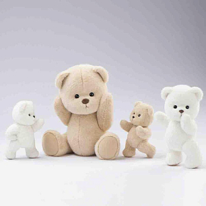 Медведь Lina TeddyTales, XS, молочный, 15 см