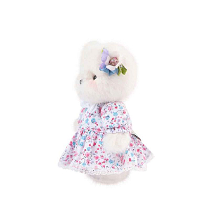 Медведь Lina TeddyTales "Незабудка", XS, пудинговый, 15 см