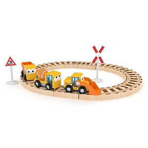 Игровой набор Hape J’adore "Городские службы с кольцевым шоссе", серия "Транспорт"