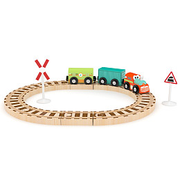 Игровой набор Hape J’adore Поезд "Принцессы с кольцевой ж/д", серия "Железные дороги"