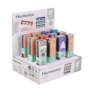 Гармошка губная Classic World, серия "Музыкальная радуга", бирюзовая