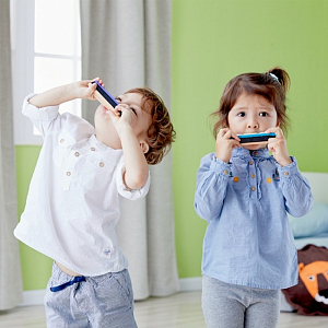 Гармошка губная Classic World, серия "Музыкальная радуга", бирюзовая