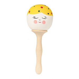 Погремушка-маракас LUKNO, жёлтый