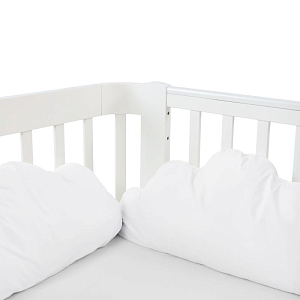 Набор бортиков на кроватку Happy Baby, белый, 3 шт.