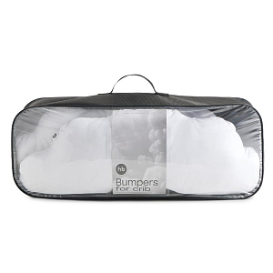 Набор бортиков на кроватку Happy Baby, белый, 3 шт.