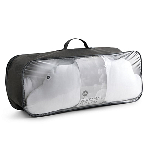 Набор бортиков на кроватку Happy Baby, белый, 3 шт.