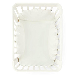 Набор бортиков на кроватку Happy Baby, молочный, 3 шт.