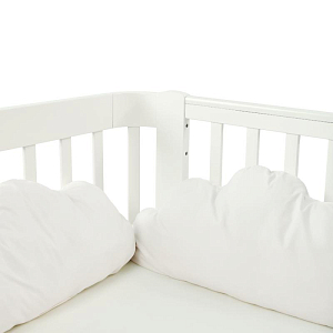Набор бортиков на кроватку Happy Baby, молочный, 3 шт.