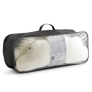 Набор бортиков на кроватку Happy Baby, молочный, 3 шт.