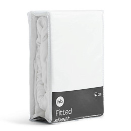 Простыня на резинке Happy Baby, белая, 2 шт., 100 x 70 см