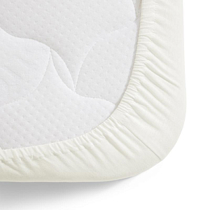 Простыня на резинке Happy Baby, молочная, 2 шт., 100 x 70 см