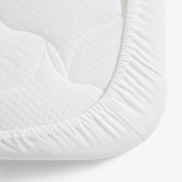 Простыня на резинке Happy Baby, белая, 2 шт., 140 x 70 см