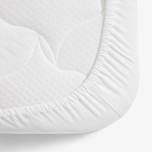 Простыня на резинке Happy Baby, белая, 2 шт., 140 x 70 см