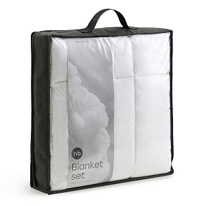 Набор Happy Baby, одеяло и пододеяльник, молочный