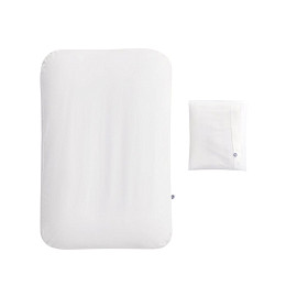 Подушка-кокон для новорожденного Happy Baby, со сменным чехлом, белая