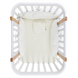 Набор в кроватку Happy Baby, 4 предмета, молочный