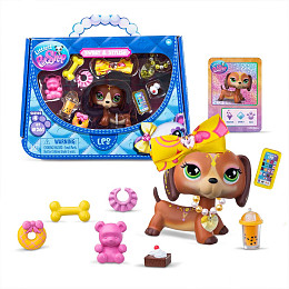 Игровой набор LITTLEST PET SHOP "Стиль", такса, с аксессуарами