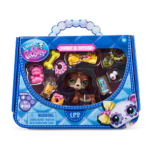 Игровой набор LITTLEST PET SHOP "Стиль", такса, с аксессуарами