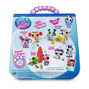 Игровой набор LITTLEST PET SHOP "Пара друзей", СПА у слона, слон и обезьяна