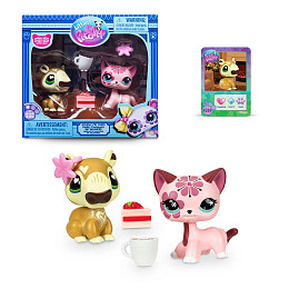 Игровой набор LITTLEST PET SHOP "Праздники", Рождественские каникулы, капибара и короткошерстная кош