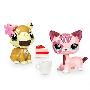 Игровой набор LITTLEST PET SHOP "Праздники", Рождественские каникулы, капибара и короткошерстная кош