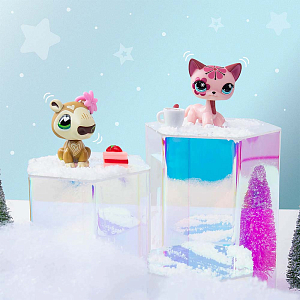 Игровой набор LITTLEST PET SHOP "Праздники", Рождественские каникулы, капибара и короткошерстная кош