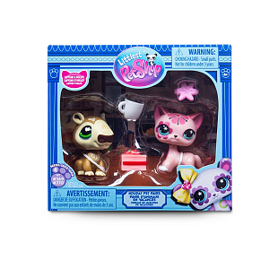 Игровой набор LITTLEST PET SHOP "Праздники", Рождественские каникулы, капибара и короткошерстная кош