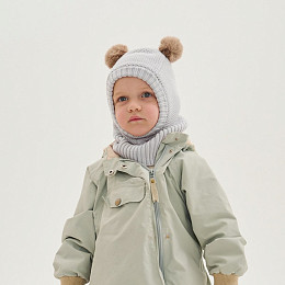 Балаклава Peppihat "Momla", серая