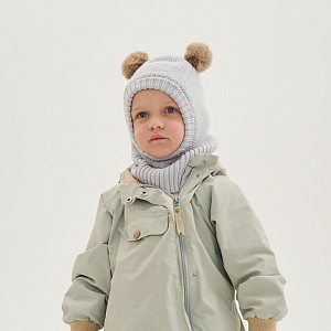 Балаклава Peppihat "Momla", серая