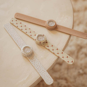 Часы наручные Mrs. Ertha "Unique Dots", шоколадная крошка