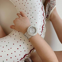 Часы наручные Mrs. Ertha "Unique Dots", шоколадная крошка