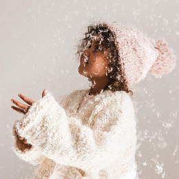 Шапка-бини Mrs. Ertha "Vanilla", ванильная