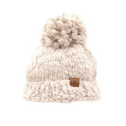 Шапка-бини Mrs. Ertha "Vanilla", ванильная