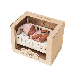 Кукла с кроваткой Mrs. Ertha "Josie Flower Buds", мириада цветов, 20 см