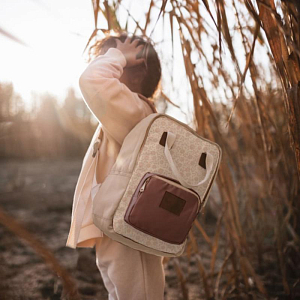 Рюкзак Mrs. Ertha "Bouquet Silhouette", цветочный эскиз, маленький, водонепроницаемый