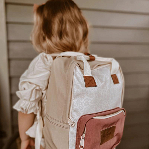 Рюкзак Mrs. Ertha "Bouquet Silhouette", цветочный эскиз, большой, водонепроницаемый