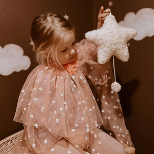 Мобиль музыкальный с подсветкой Mrs. Ertha "Star", ванильный