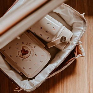 Сумка для ланча Mrs. Ertha "Bouquet Silhouette", цветочный эскиз