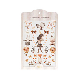 Набор временных татуировок Mrs. Ertha "Bloomy Love", 25 шт, цветочная магия